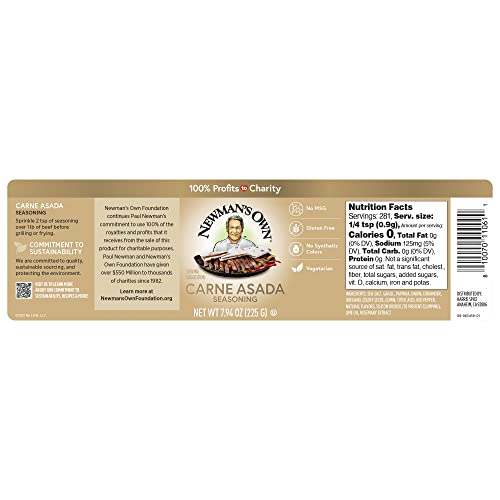 Newmans Own Carne Asada Seasoning; Perfect Spices for Cooking S...