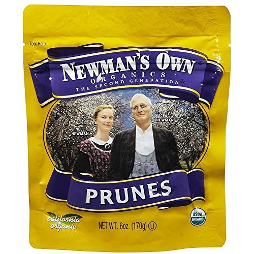 Newmans Own Organics Organics California Prunes Pouches, 6 Oz,