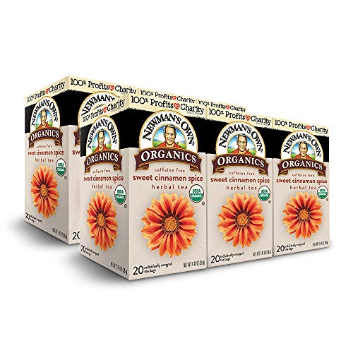 Newmans Own Organics Sweet Cinnamon Spice Herbal Tea, 20 Indivi