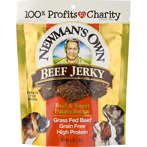 Newmans Own Beef Jerky Treats For Dogs, Beef &Amp; Sweet Potato Rec