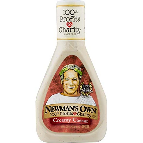 Newmans Own Creamy Caesar Dressing Salad Dressing, 16 Oz