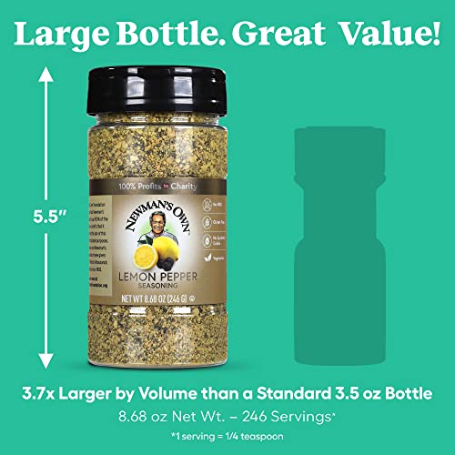 Newmans Own Lemon Pepper Seasoning; Great Zesty Flavor; Perfect...
