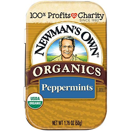 Newmans Own Organic Mints, Peppermint, 1.76-Oz. Pack Of 6