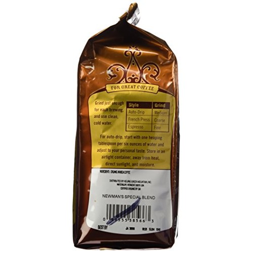 Newmans Own Organic Special Blend Ground Coffee, 10-Ounce Bags