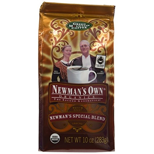 Newmans Own Organic Special Blend Ground Coffee, 10-Ounce Bags