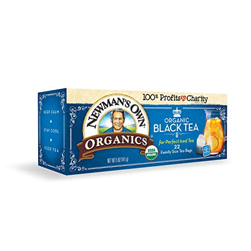 Newmans Own Organics Black Tea, 22 Family Size Bags Pack Of 6