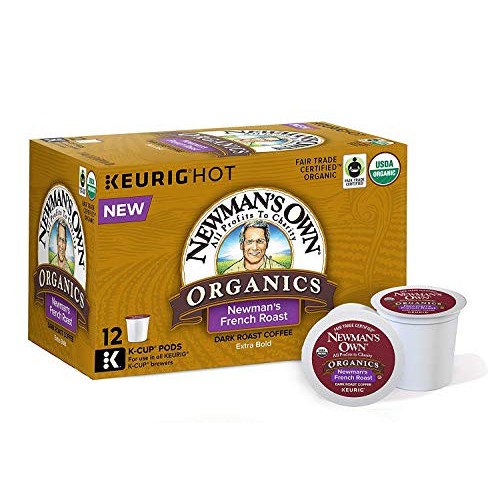Newmans Own Organics French Roast, Single-Serve Keurig K-Cup Po