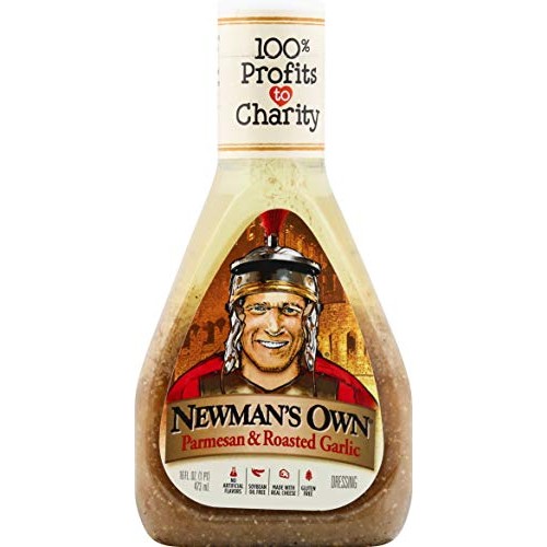 Newmans Own Parmesan &Amp; Roasted Garlic Salad Dressing, 16-Oz.