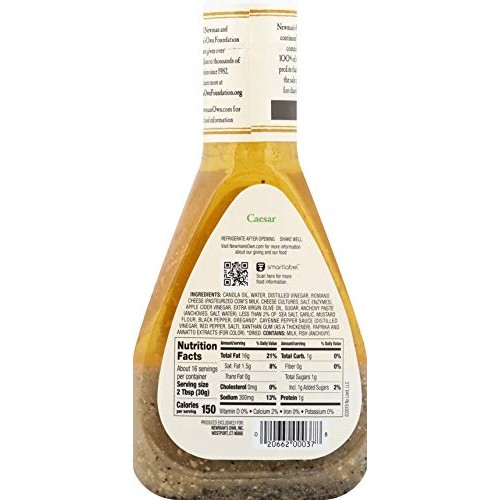 Newmans Own Salad Dressing, Caesar, 16-Ounce Bottles Pack Of 6