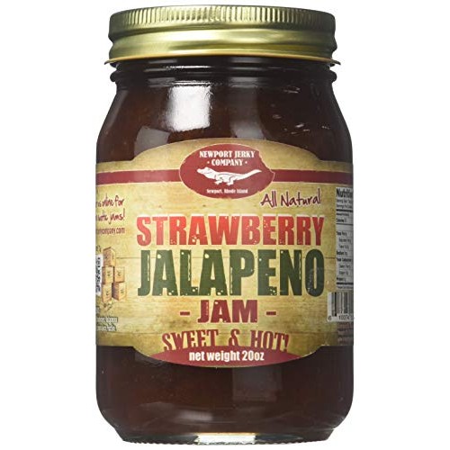 Gourmet Strawberry Jalapeno Jam 20Oz Handcrafted Small Batch Fa