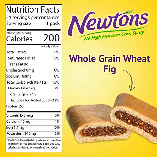 Newtons Fig Fruit Chewy Cookies Snack Packs, 12 Count