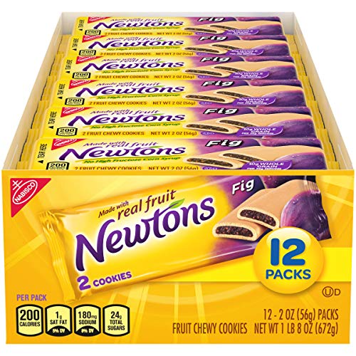 Newtons Fig Fruit Chewy Cookies Snack Packs, 12 Count