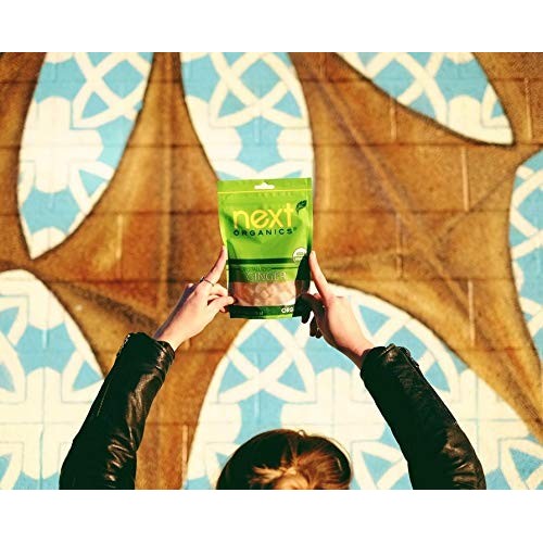 Next Organics Crystallized Ginger Cubes, 6 Oz Bag Pack Of 3