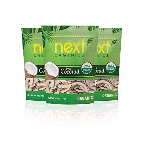 Next Organics Dried Coconut 6 Oz Bag Pack Of 3