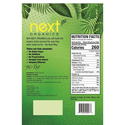 Next Organics Dried Coconut 6 Oz Bag Pack Of 6