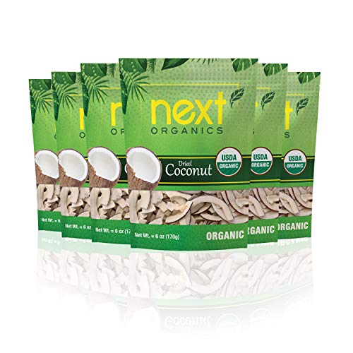 Next Organics Dried Coconut 6 Oz Bag Pack Of 6