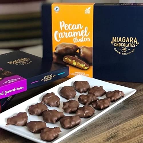Niagara Chocolates Milk Chocolate Almond Caramel Clusters Gift B