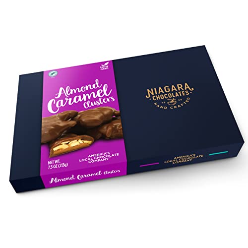 Niagara Chocolates Milk Chocolate Almond Caramel Clusters Gift B