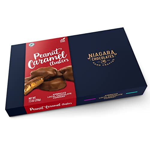 Niagara Chocolates Milk Chocolate Peanut Caramel Clusters Gift B
