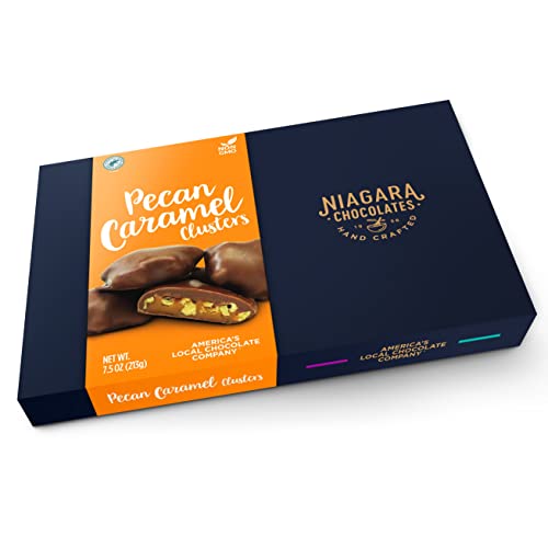 Niagara Chocolates Milk Chocolate Pecan Caramel Cluster Gift Box