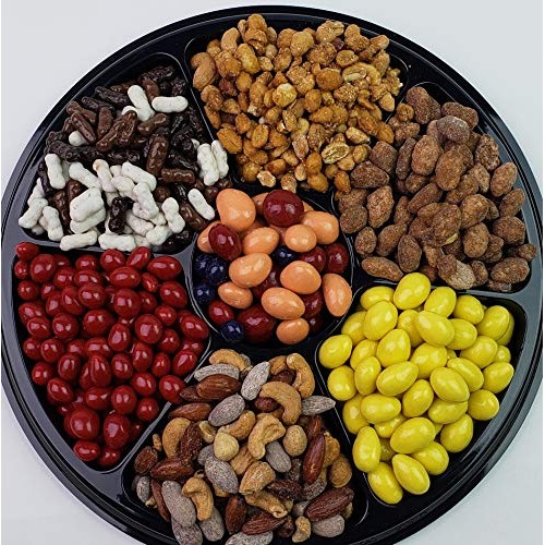 Deluxe Nutty Snacks Gift Tray - Perfect For Birthdays, Parties,