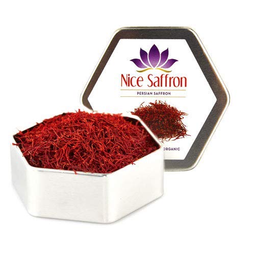 Nice Saffron Premium Organic Fresh Saffron Threads Deep Red 5 G