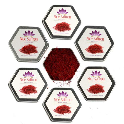 Nice Saffron Premium Organic Fresh Saffron Threads Deep Red 5 G