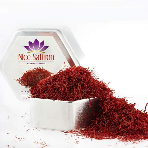 Nice Saffron Premium Organic Fresh Saffron Threads Deep Red 5 G