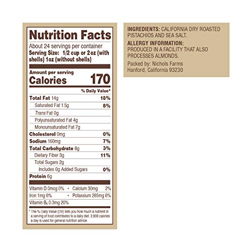 In-Shell Pistachios - Roasted &Amp; Sea Salted Pistachios 3Lb Bag -