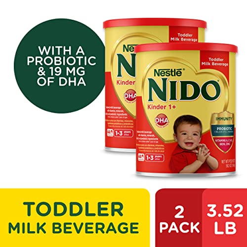 Nestlé Nido Kinder 1+ Powdered Milk Beverage, 56.32 Oz, Pack Of 2