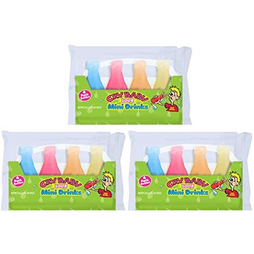 Nik-L-Nip Cry Baby Sour Mini Drinks, 1.39 Ounce, Pack Of 3