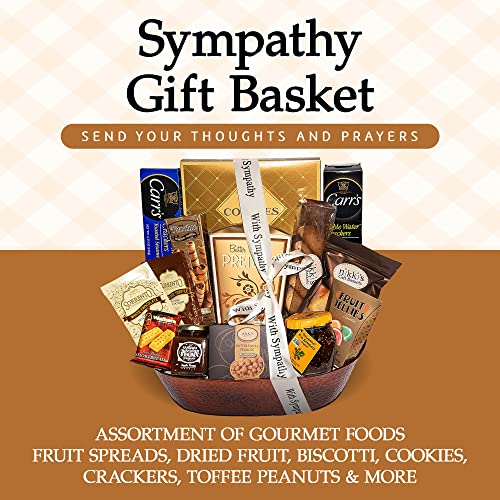 With Sincere Sympathy Condolence Gift Basket, Sympathy Baskets F