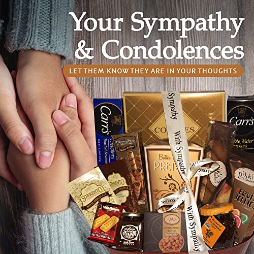 With Sincere Sympathy Condolence Gift Basket, Sympathy Baskets F