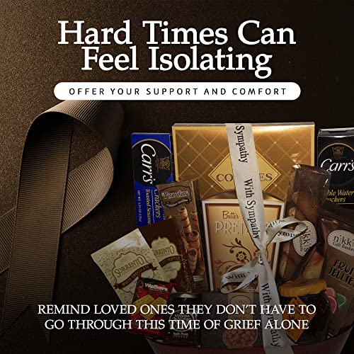 With Sincere Sympathy Condolence Gift Basket, Sympathy Baskets F