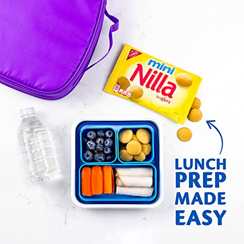 Nilla Wafers Mini Vanilla Wafer Cookies, 12 Snack Packs