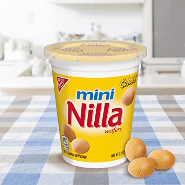 Nilla Wafer Mini Cookies - Go-Pak, 2.25 Ounce, Pack of 12