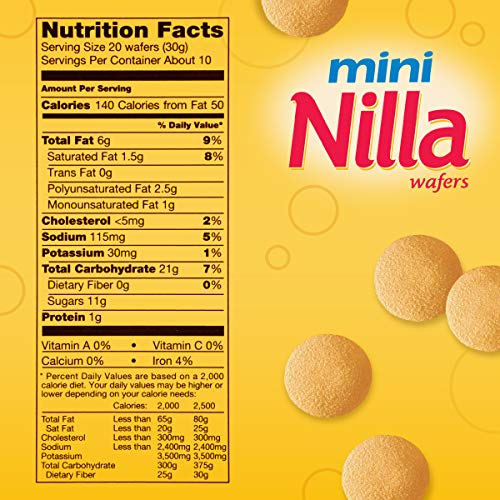 Nilla Wafers Mini Vanilla Wafer Cookies, 11 Oz Box