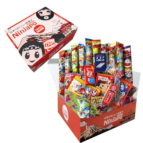 Assorted Japanese Junk Food Snacks Dagashi 30pcs Ninjapo Packa...