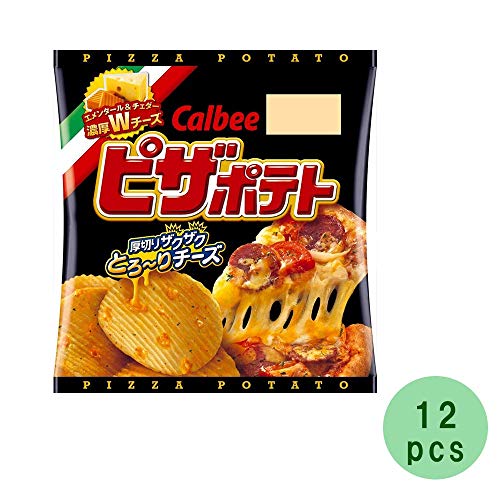 Pizza Potato 0.9Oz 12Pcs Japanese Pizza Taste Potato Crisps Calb