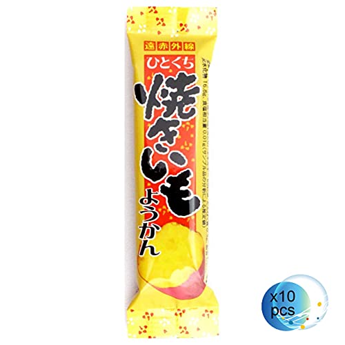 Sweet Potato Yokan 0.9Oz 10Pcs Japanese Sweets Ninjapo