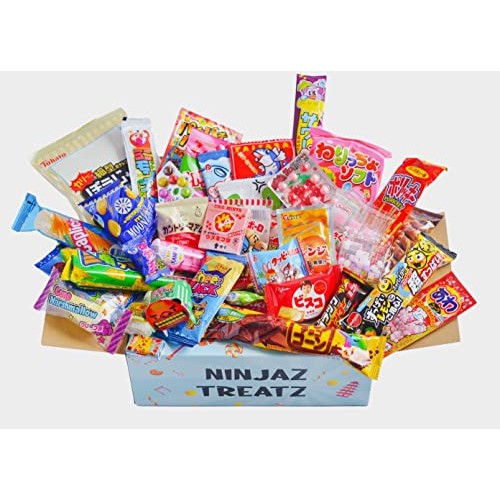 40 Japanese Candy & Snacks Box, Japanese Dagashi Sweets