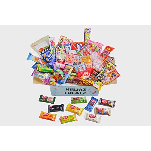 50 Japanese Snacks and Sweets Box 40 Japanese Candy and 10 Japan...