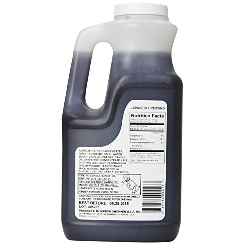 Nippon Shokken Japanese Wasabi Dressing, 60 Oz