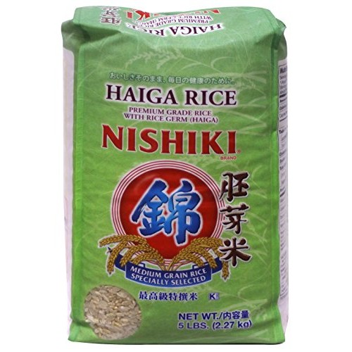 5 Pounds Nishiki Haiga Rice, Pack of 1