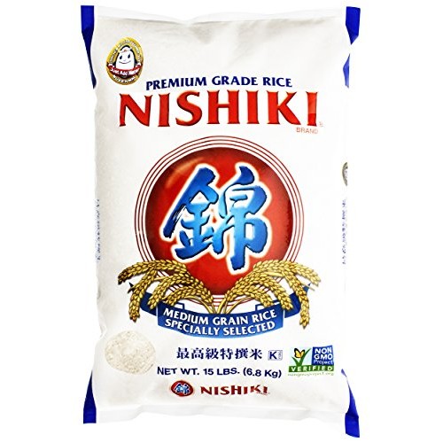 Nishiki Premium Rice, Medium Grain, 240 Oz, Pack Of 1