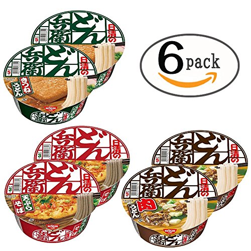 Nisshin Donbe Udon 3 Taste / Fox / Tempura Soba / Udon Meat /6