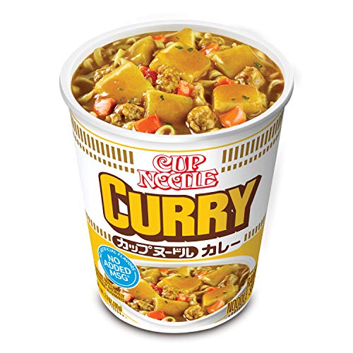 Nissin Cup Ramen Noodle Global Favorites, Curry, 2.82 Ounce, 6 C