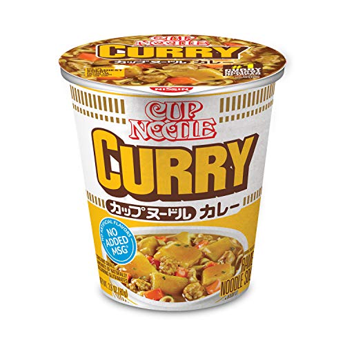Nissin Cup Ramen Noodle Global Favorites, Curry, 2.82 Ounce, 6 C