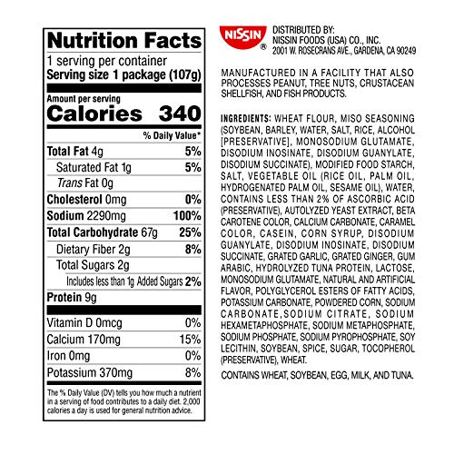 Nissin Raoh, Miso Flavor, Authentic Japanese-Style Ramen, 3.77Oz