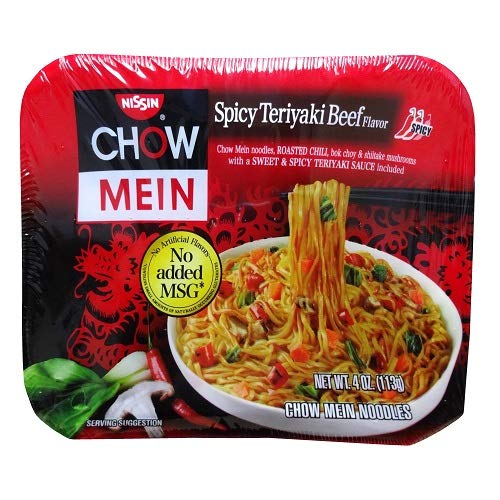 Nissin Spicy Teriyaki Beef Chow Mein Case Of 8